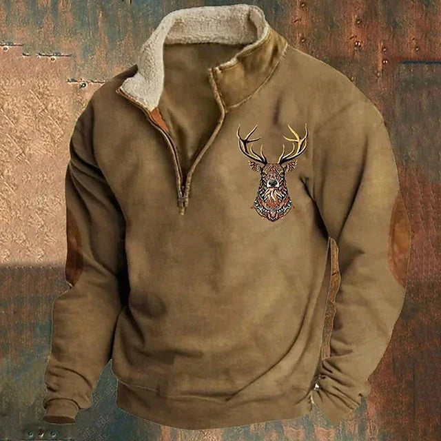 Men's Comfortable Full-Zip Sweatshirt