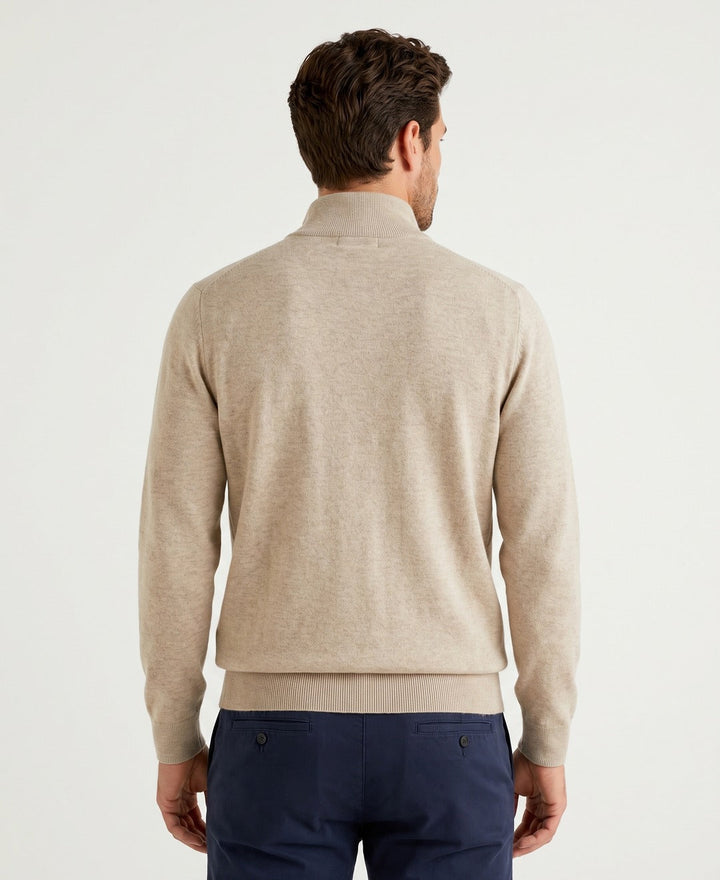 Men's Merino Quarter-Zip Jumper in a Soft Knit - photo 6