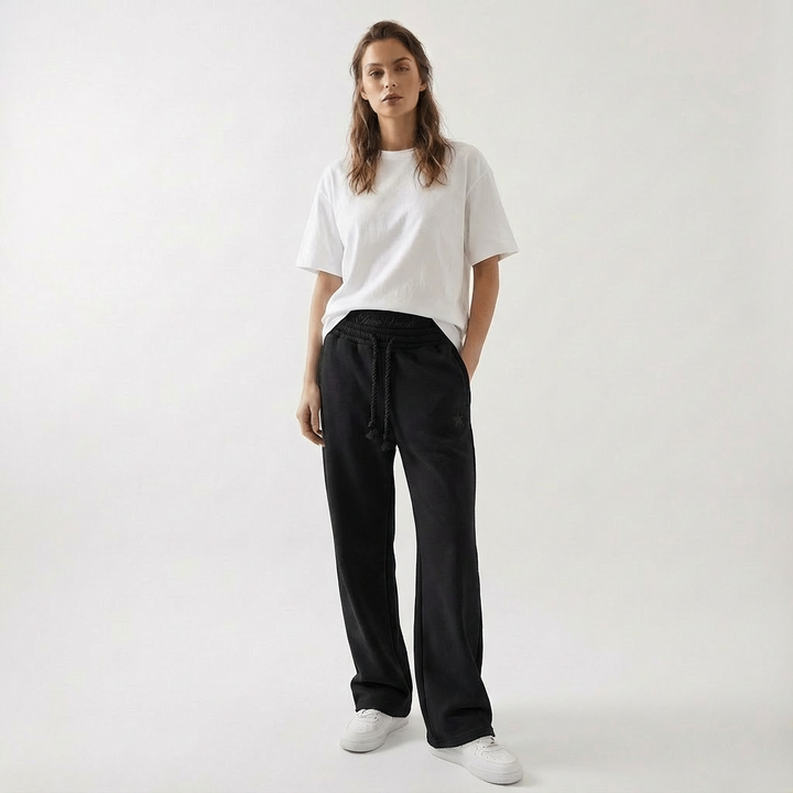 Άνετο unisex φαρδύ παντελόνι jogger με τσέπες