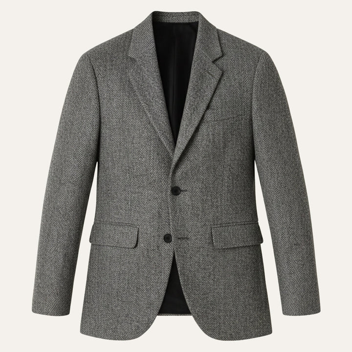 Blazer classique Jefferson pour homme en tweed à chevrons