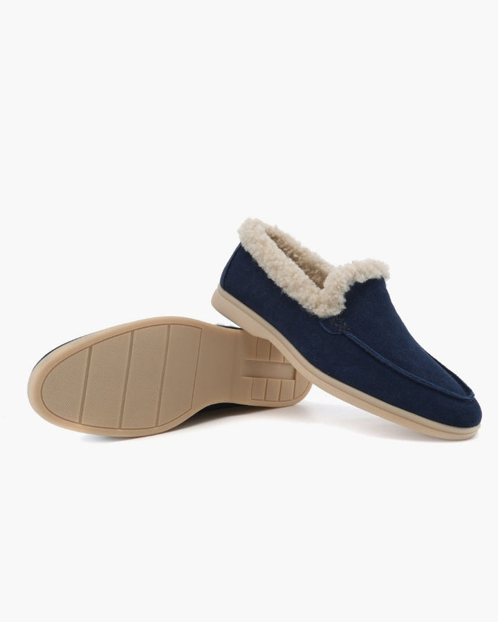 Men's Fur-Lined Suede Loafers with a Full Lining - photo 2