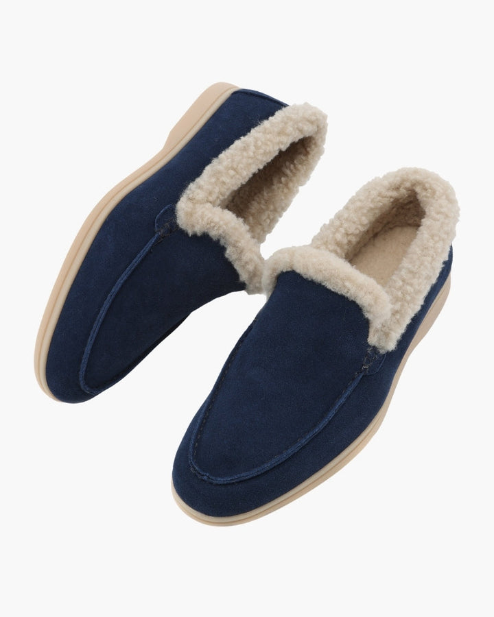Men's Fur-Lined Suede Loafers with a Full Lining - photo 3