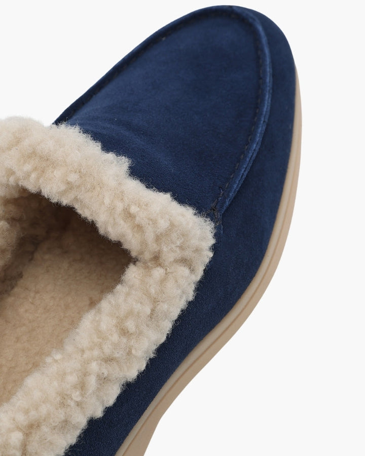 Men's Fur-Lined Suede Loafers with a Full Lining - photo 4