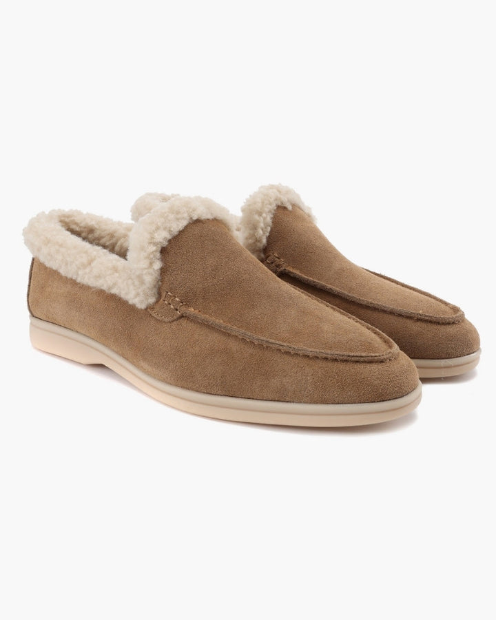 Men's Fur-Lined Suede Loafers with a Full Lining - photo 7