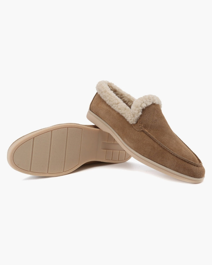 Men's Fur-Lined Suede Loafers with a Full Lining - photo 8