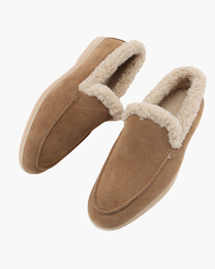 Men's Fur-Lined Suede Loafers with a Full Lining - photo 9