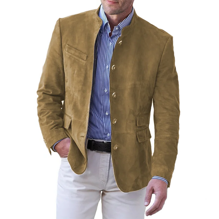 Giacca classica con bottoni da uomo