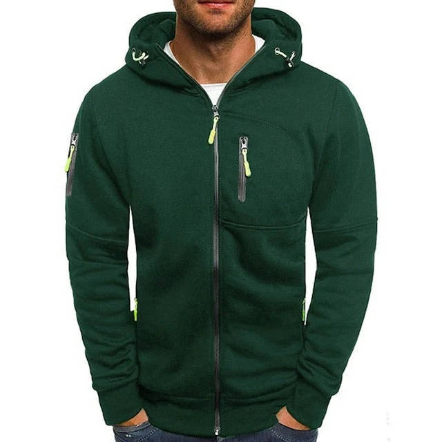 Sweat à capuche pour homme entièrement zippé