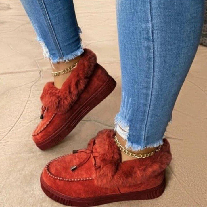 Analle - Zapatillas de casa de encaje antideslizantes para mujer