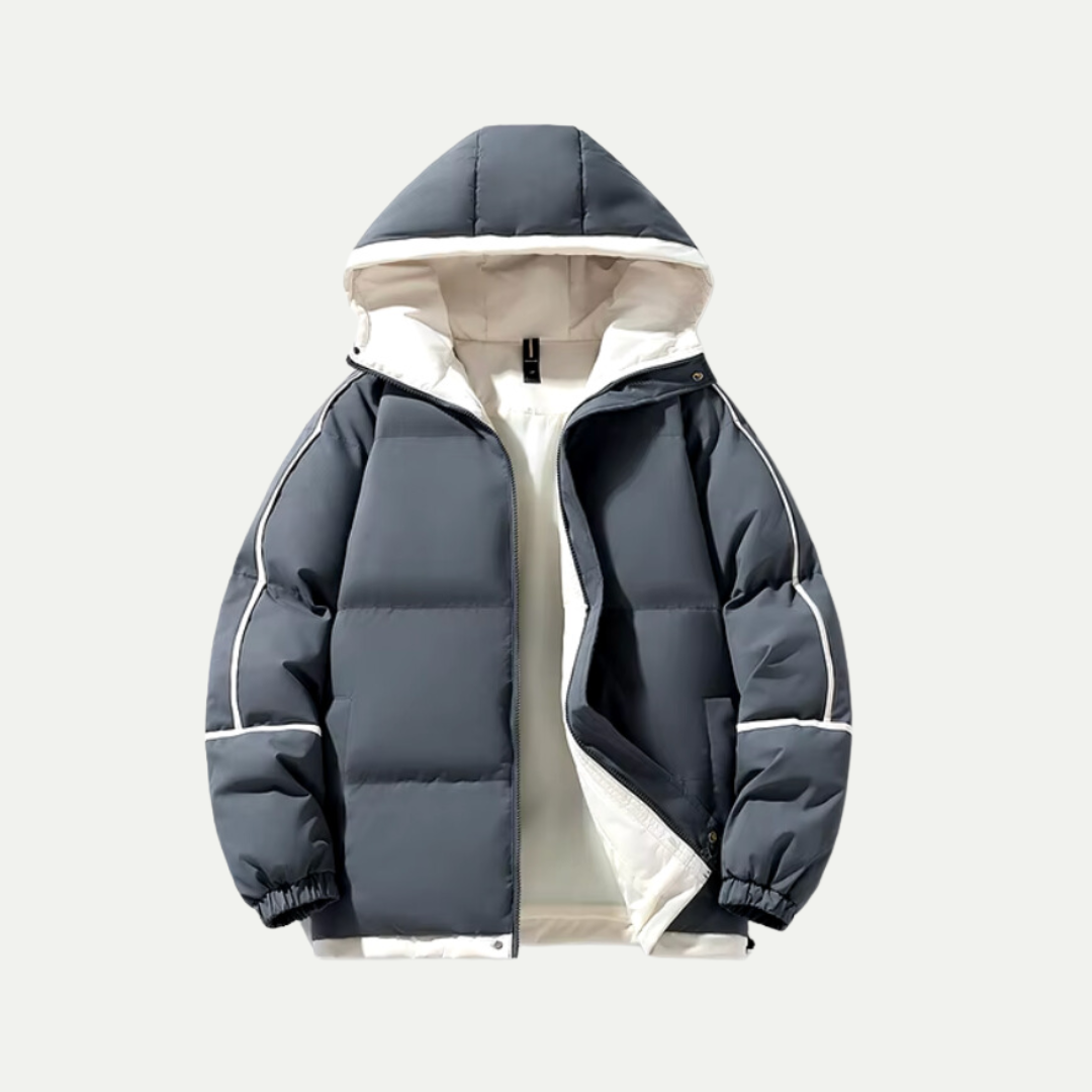 Glenn - Parka acolchada con capucha para hombre