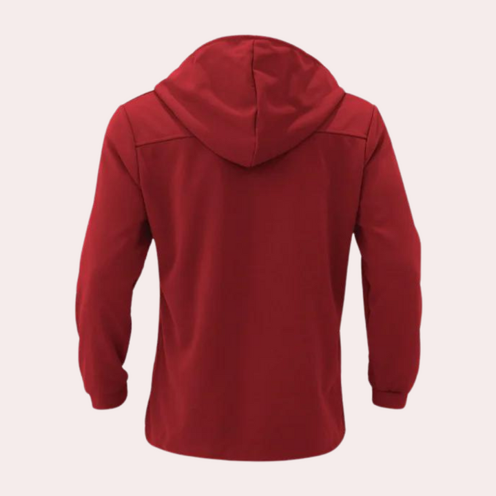 Stylish men's hooded trench coat for a casual look