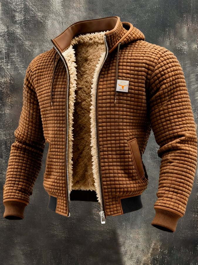 Men's Hooded Zip Jacket with Soft Lining - photo 5