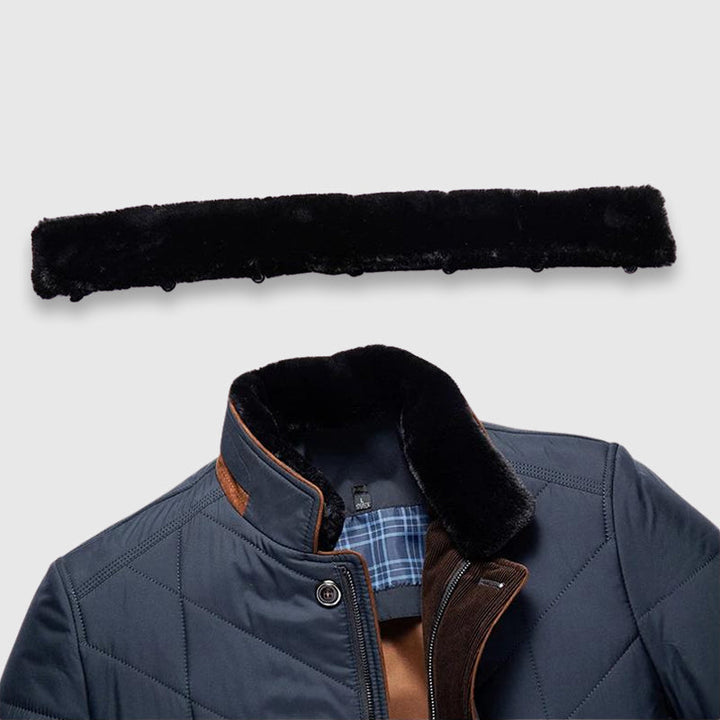 Dean: abrigo de invierno para hombre con cuello de pelo sintético