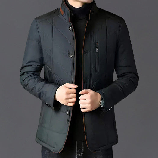 Dean: abrigo de invierno para hombre con cuello de pelo sintético