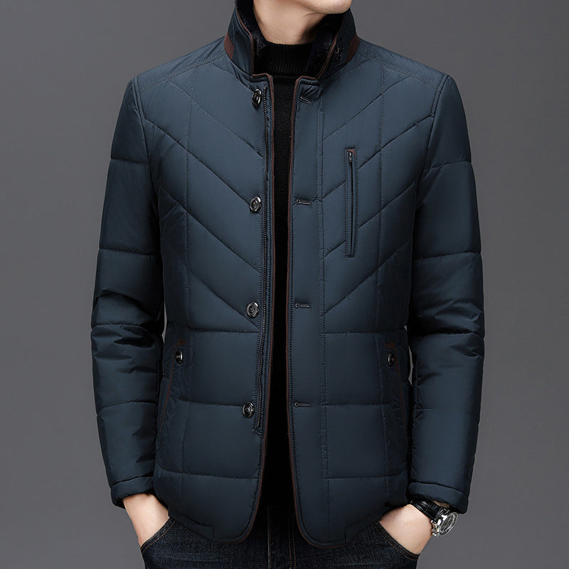 Dean: abrigo de invierno para hombre con cuello de pelo sintético