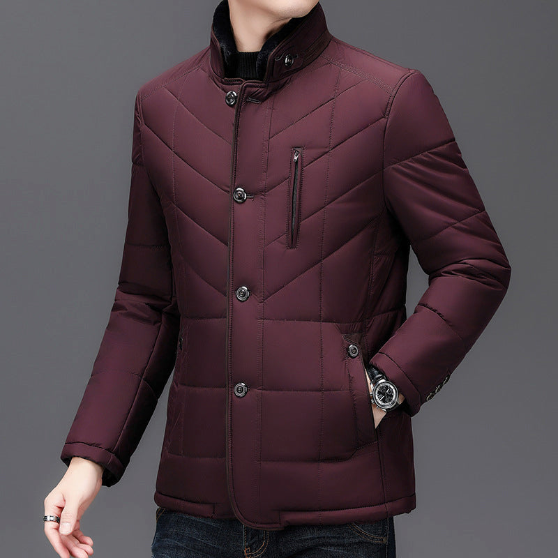 Dean: abrigo de invierno para hombre con cuello de pelo sintético