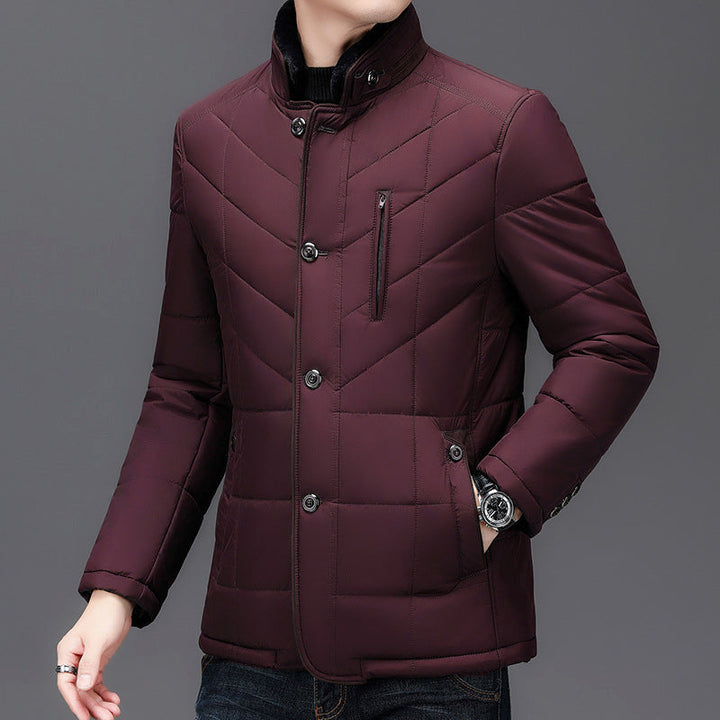 Dean: abrigo de invierno para hombre con cuello de pelo sintético