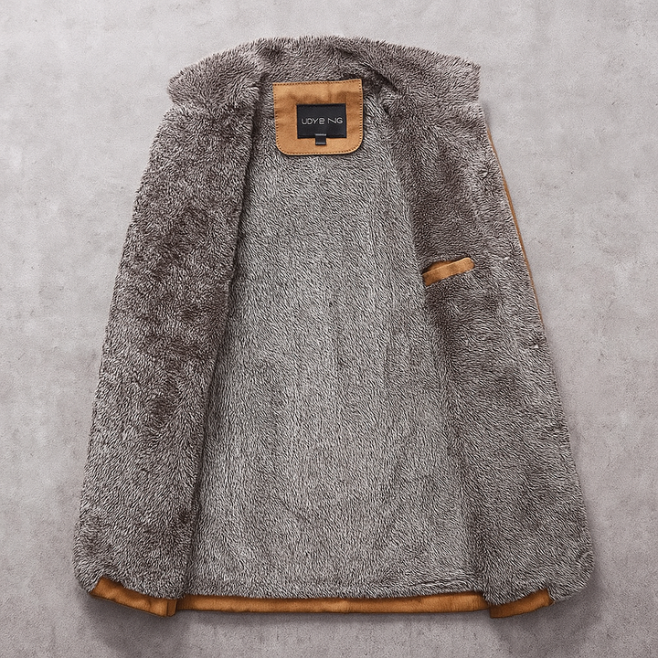 Freddie: chaqueta de invierno para hombre con cuello forrado de borreguito