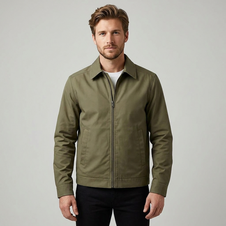 Rory - Veste d’hiver homme avec fermeture éclair frontale épurée