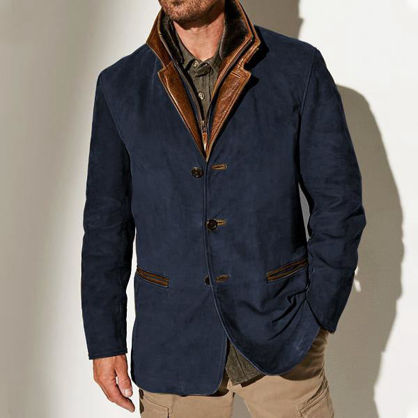 Veste blazer pour homme | Style chic décontracté avec col à revers