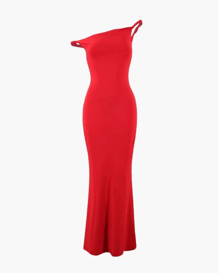 Women's One-Shoulder Bodycon Maxi Dress - photo 6