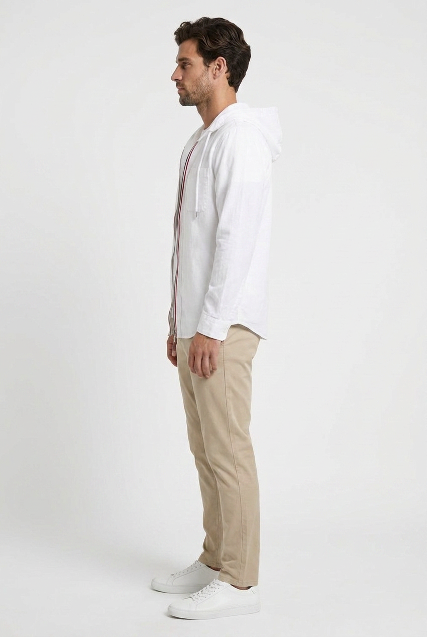 Men's Hooded Cotton Overshirt - photo 3