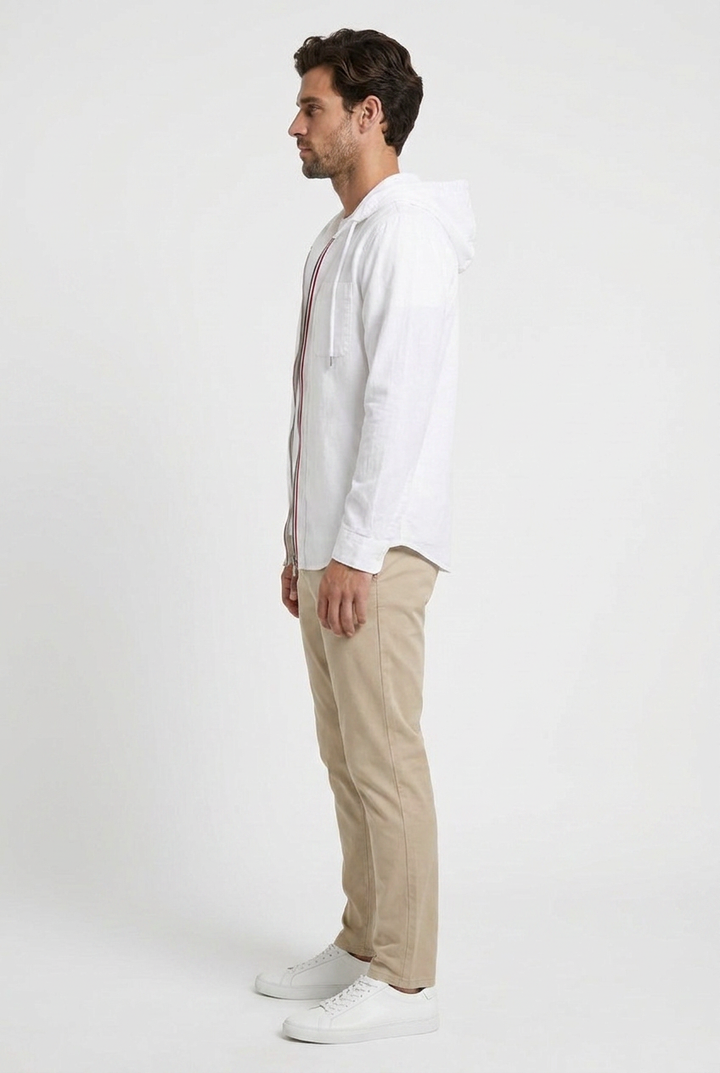 Men's Hooded Cotton Overshirt - photo 3