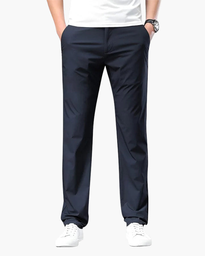Men's Cotton Chino Trousers with a Zip Fastening - photo 3