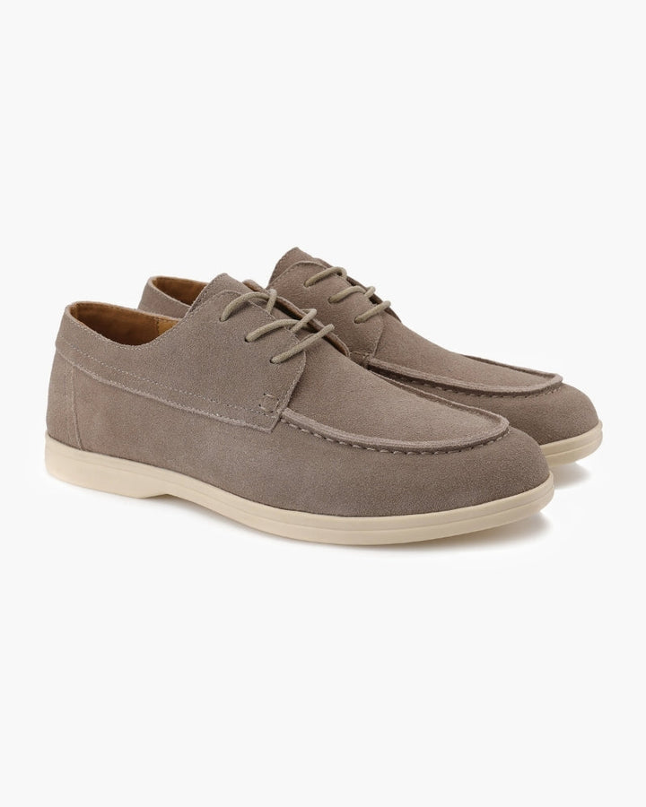 Men's Premium Suede Lace-Up Shoes with a Brushed Finish - photo 2
