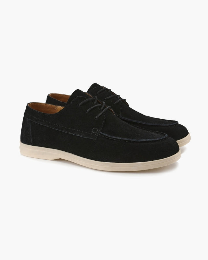 Men's Premium Suede Lace-Up Shoes with a Brushed Finish - photo 9
