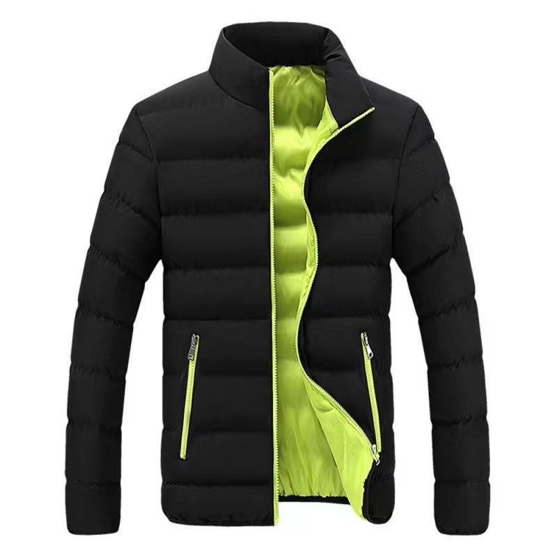 Reinhold - Men's Lined Puffer Jacket with a High Collar – view 8