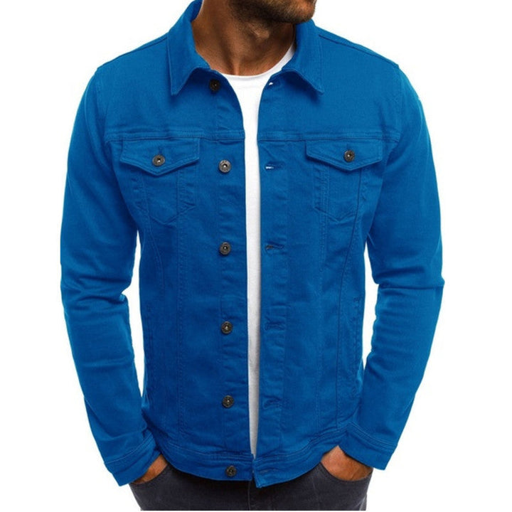 Veste en jean pour homme à coupe confortable