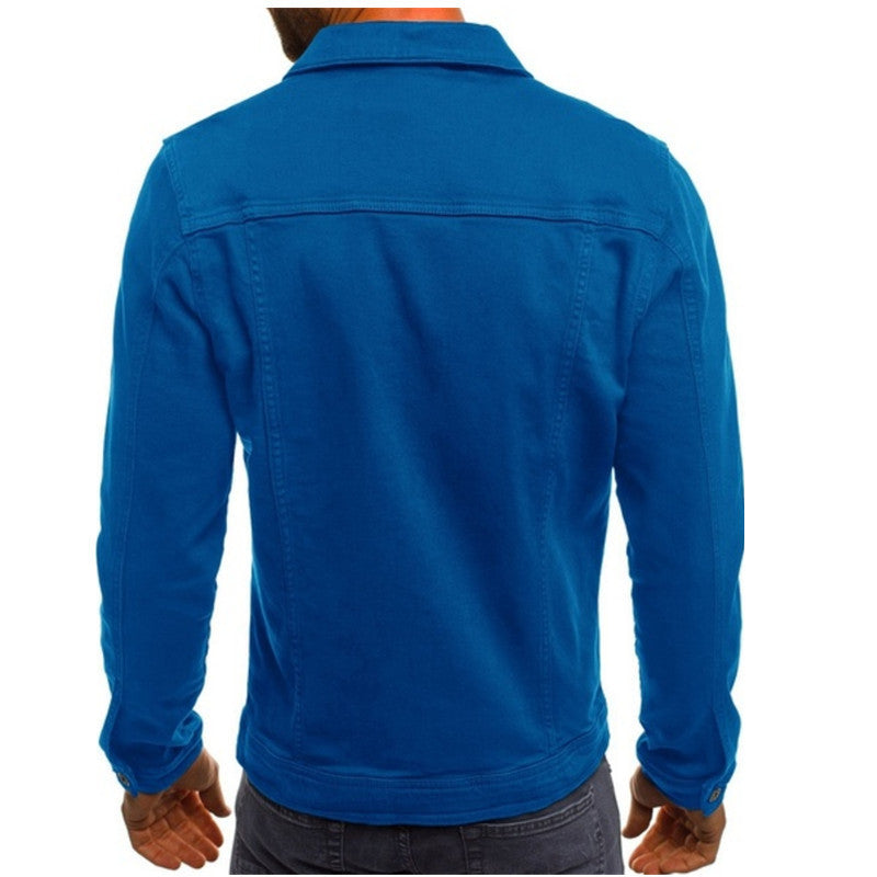 Veste en jean pour homme à coupe confortable