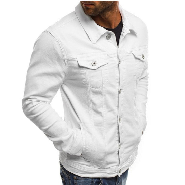 Chaqueta vaquera trucker clásica abotonada para hombre