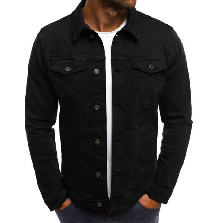Veste en jean pour homme à coupe confortable