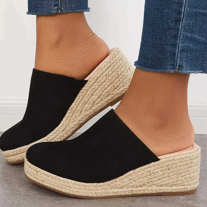 Women's Boho Wedge Mules for Relaxed Summer Style