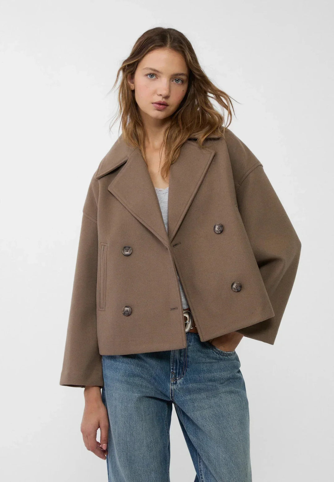 Chaqueta cruzada para mujer | Diseño elegante