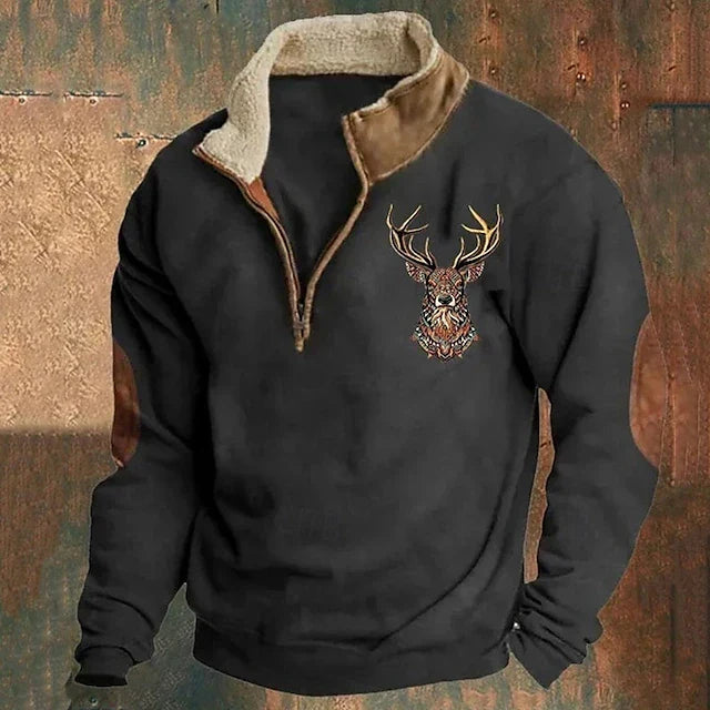 Men's Comfortable Full-Zip Sweatshirt