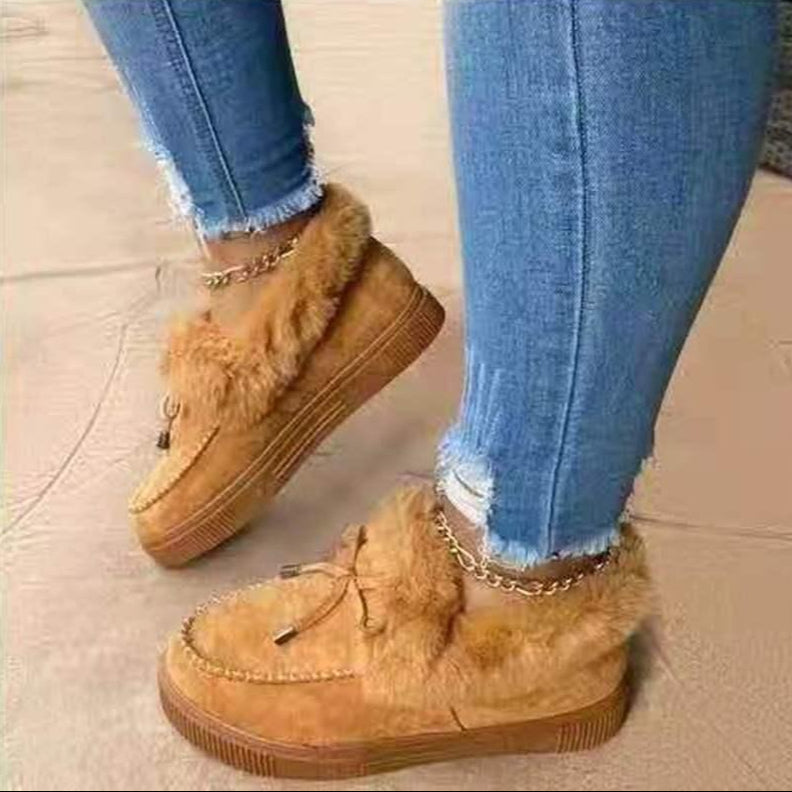 Analle - Zapatillas de casa de encaje antideslizantes para mujer