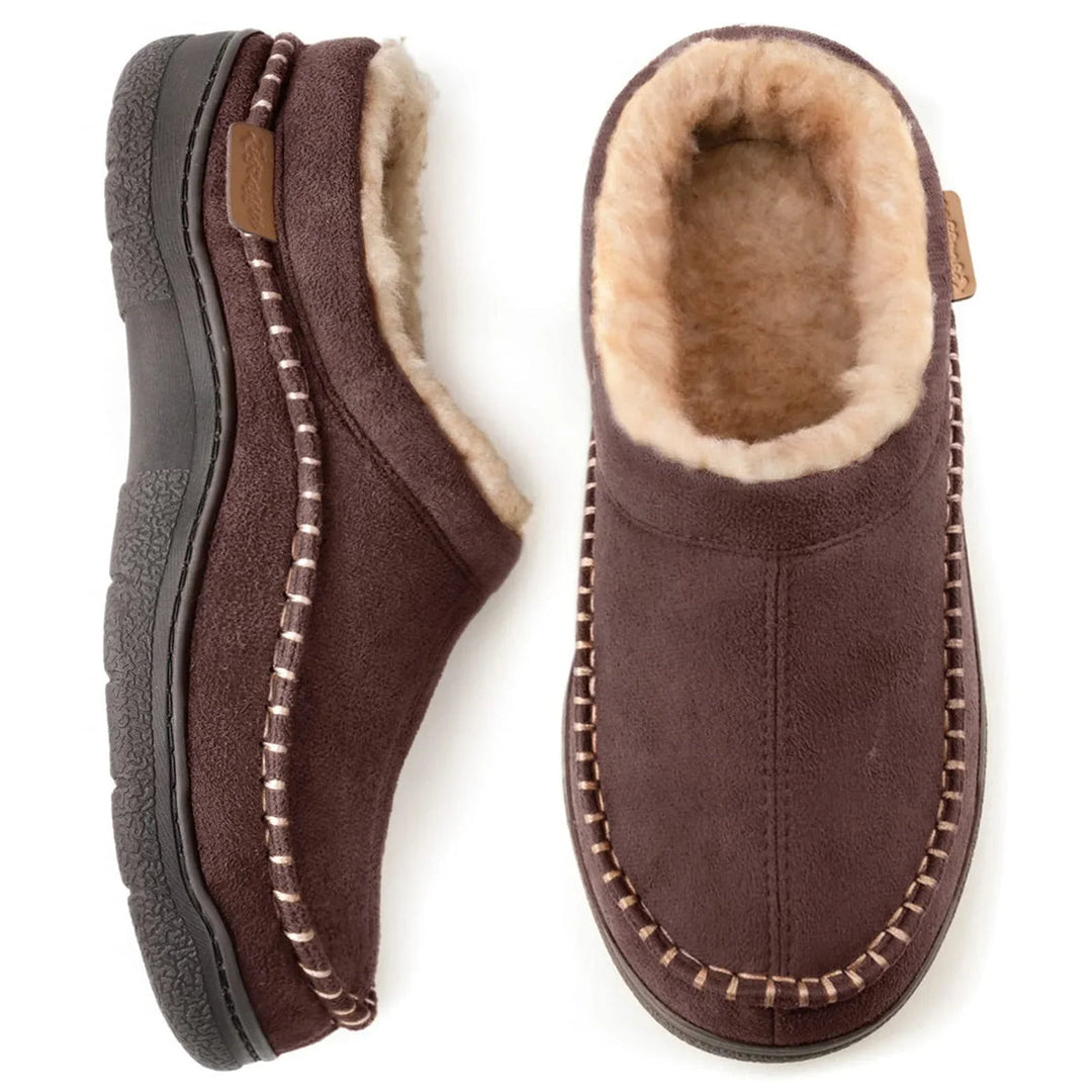 Women's Lined Winter Slippers with Non-Slip Sole