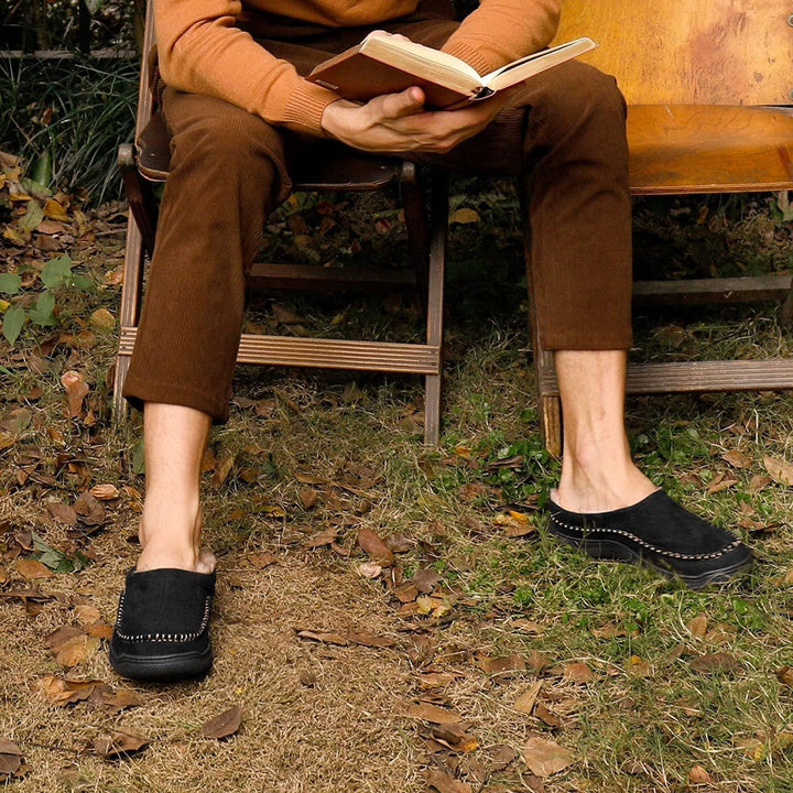 Women's Lined Winter Slippers with Non-Slip Sole