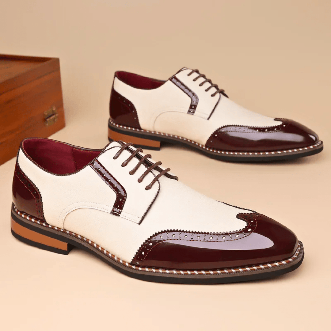 Men's Belvedere Full-Grain Leather Brogue Shoes