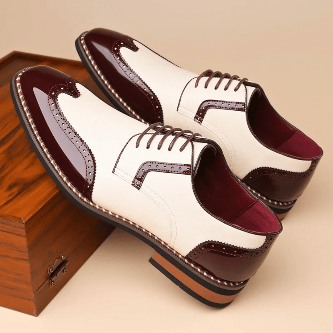 Men's Belvedere Full-Grain Leather Brogue Shoes