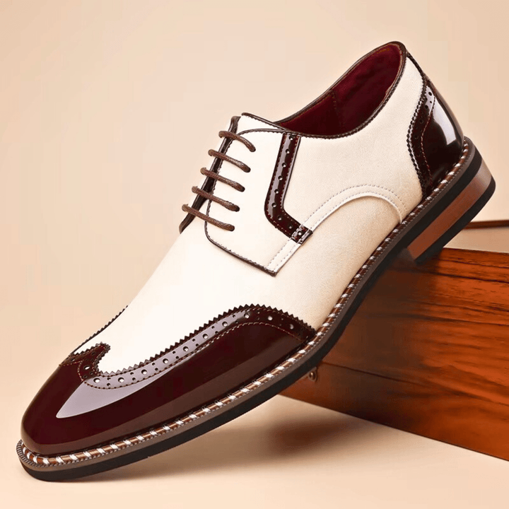 Men's Belvedere Full-Grain Leather Brogue Shoes