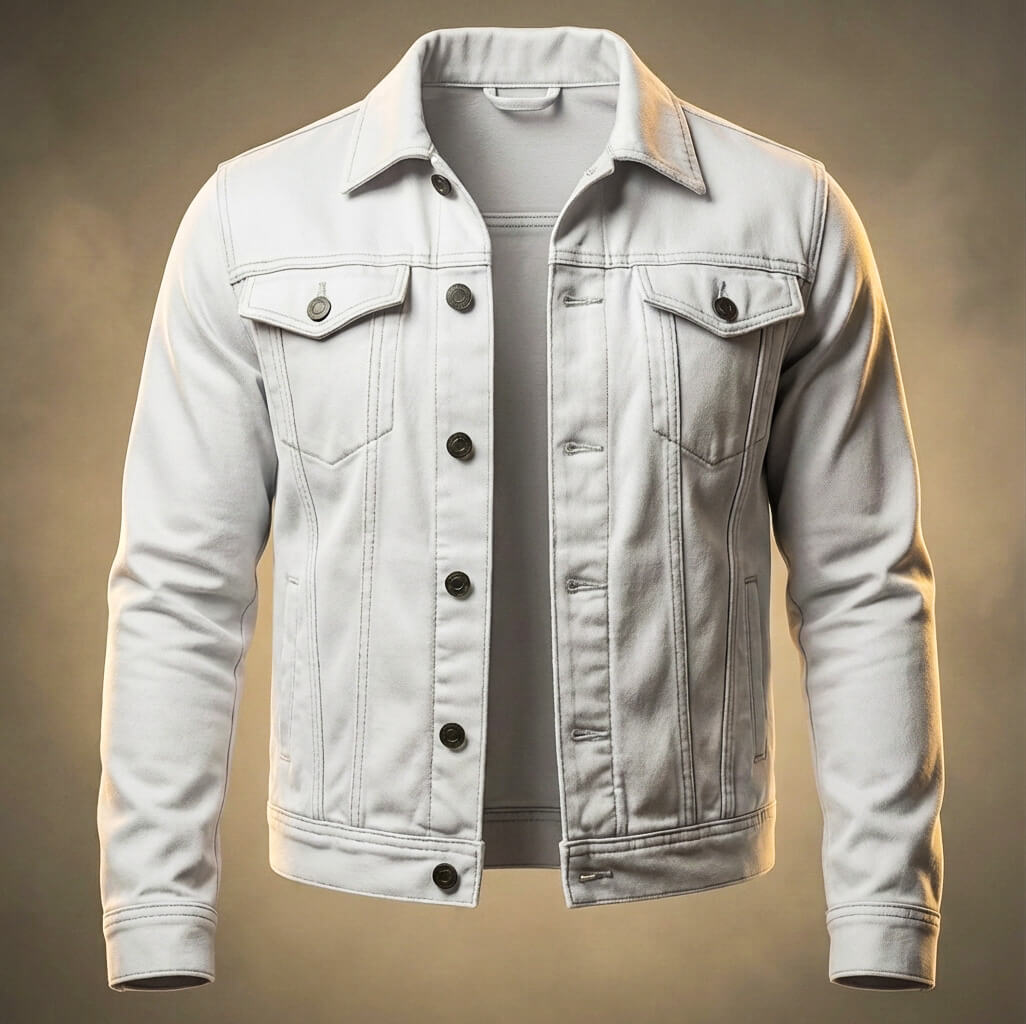 Brock Organic Denim Jacket with Pockets