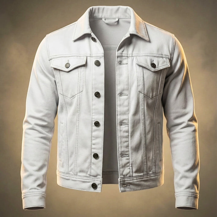 Brock Organic Denim Jacket with Pockets
