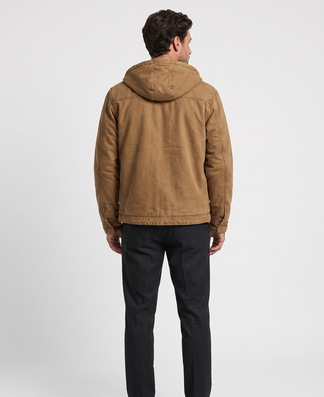 Men's Fleece-Lined Utility Jacket with Hood - photo 3