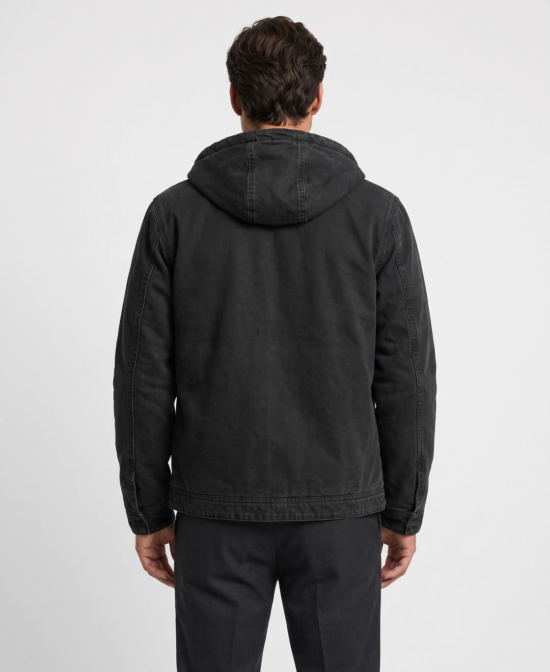 Men's Fleece-Lined Utility Jacket with Hood - photo 6
