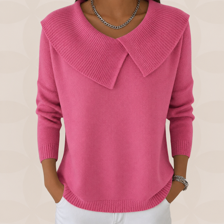 Women's Collared Long Sleeve Jumper - photo 3