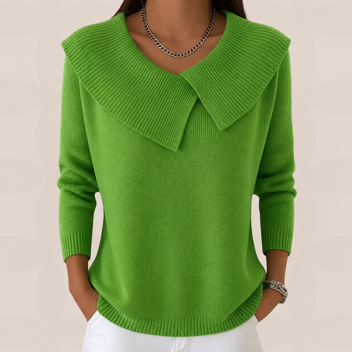 Women's Collared Long Sleeve Jumper - photo 7